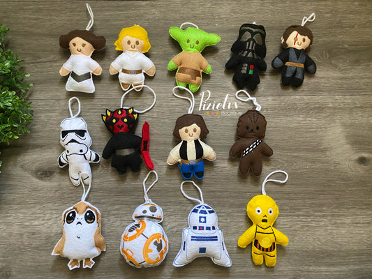 Space Battles, Galaxy Fighters Dark Side, Rebel Inspired Felt Plushies, Crib Mobile, Christmas Ornaments, Plush Toys- MADE TO ORDER