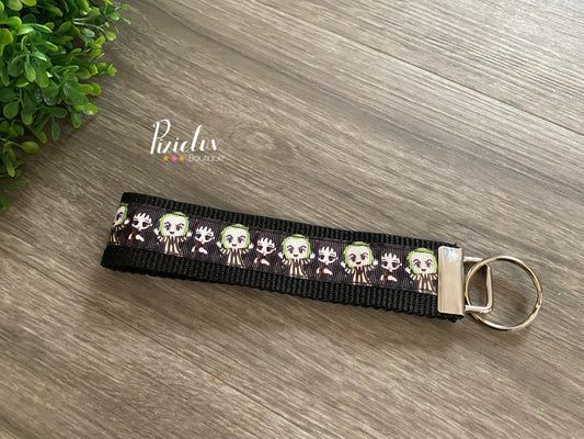 Unusual Afterlife, Ghost House, Spirits Inspired Wristlet, Key Fob, Lanyard - READY TO SHIP